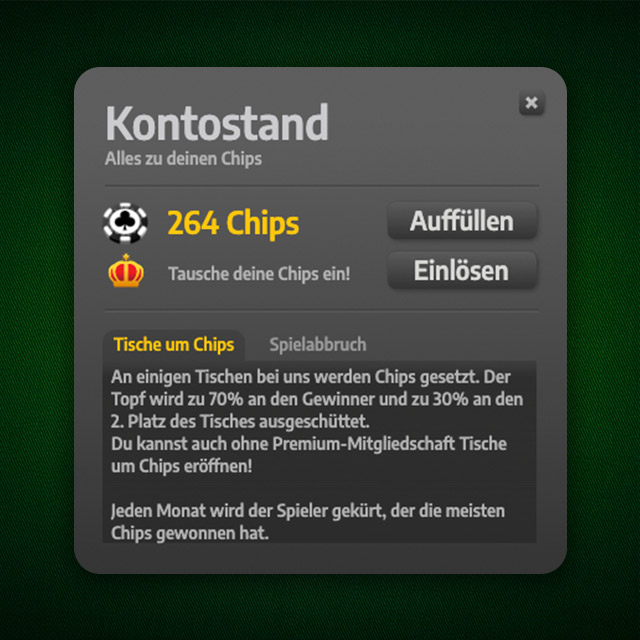 Chips-Info im Spiele Palast ansehen