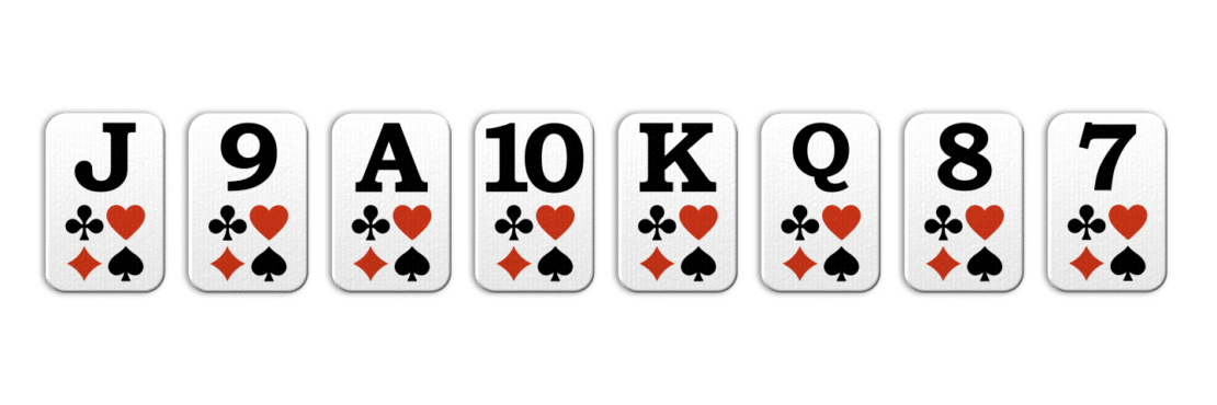 Klaverjassen: descending order of trump cards