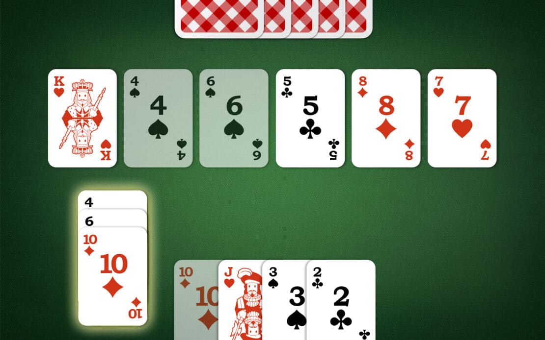 Kartenspiel Casino: Karten kombinieren