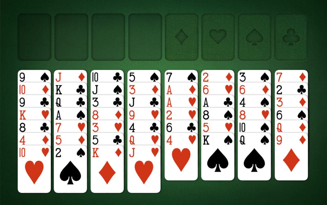 FreeCell: playing field of the Solitaire Variant