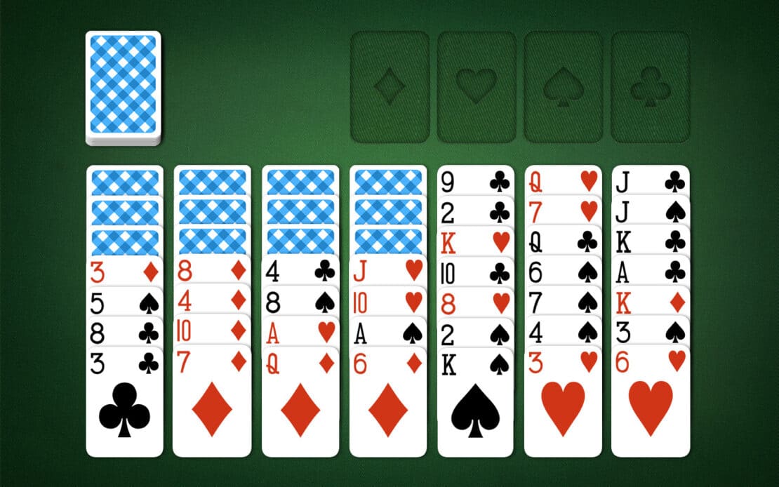 Scorpion Solitaire: Game set-up