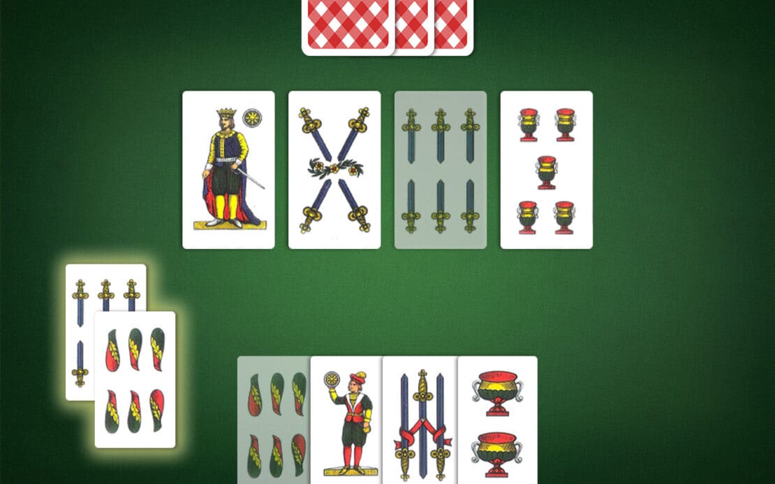 Scopa: capture a Six with another Six