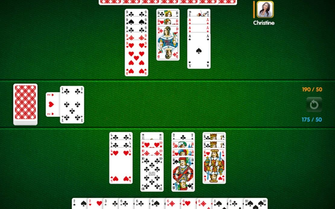 Playing Field: Canasta with 2 Players