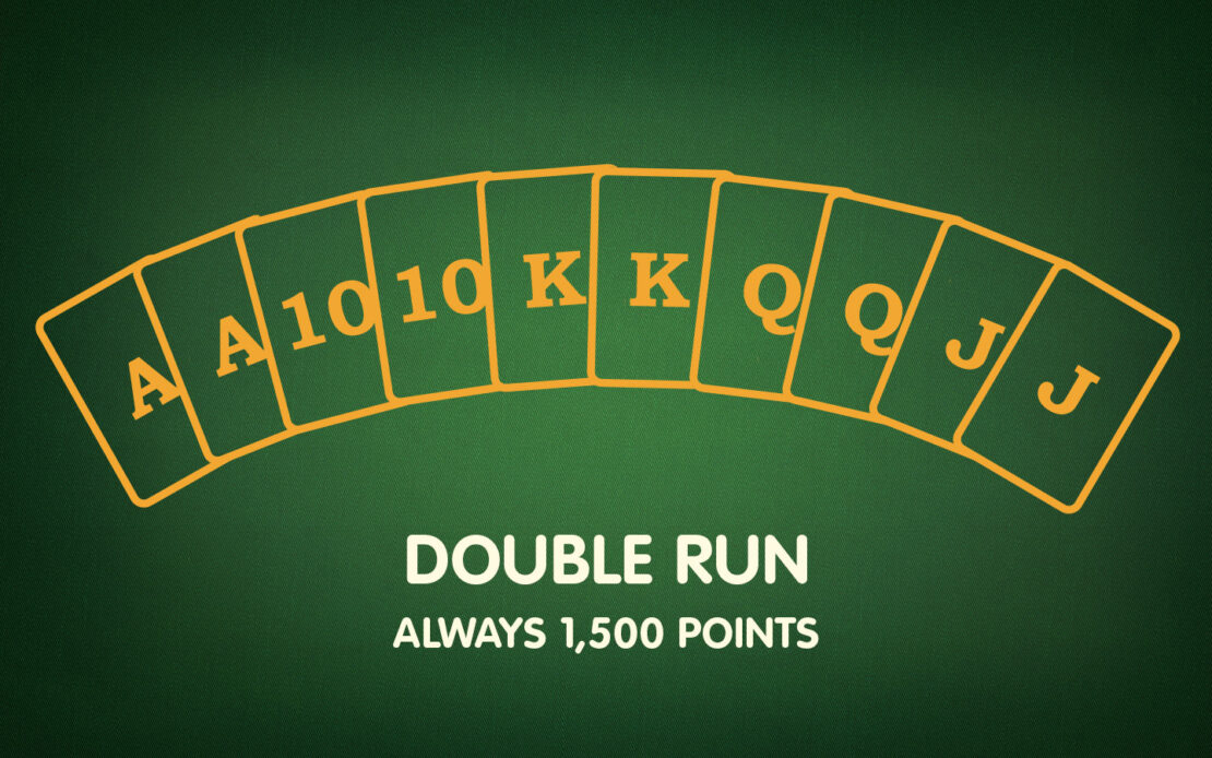 Pinochle Melds - Double Run