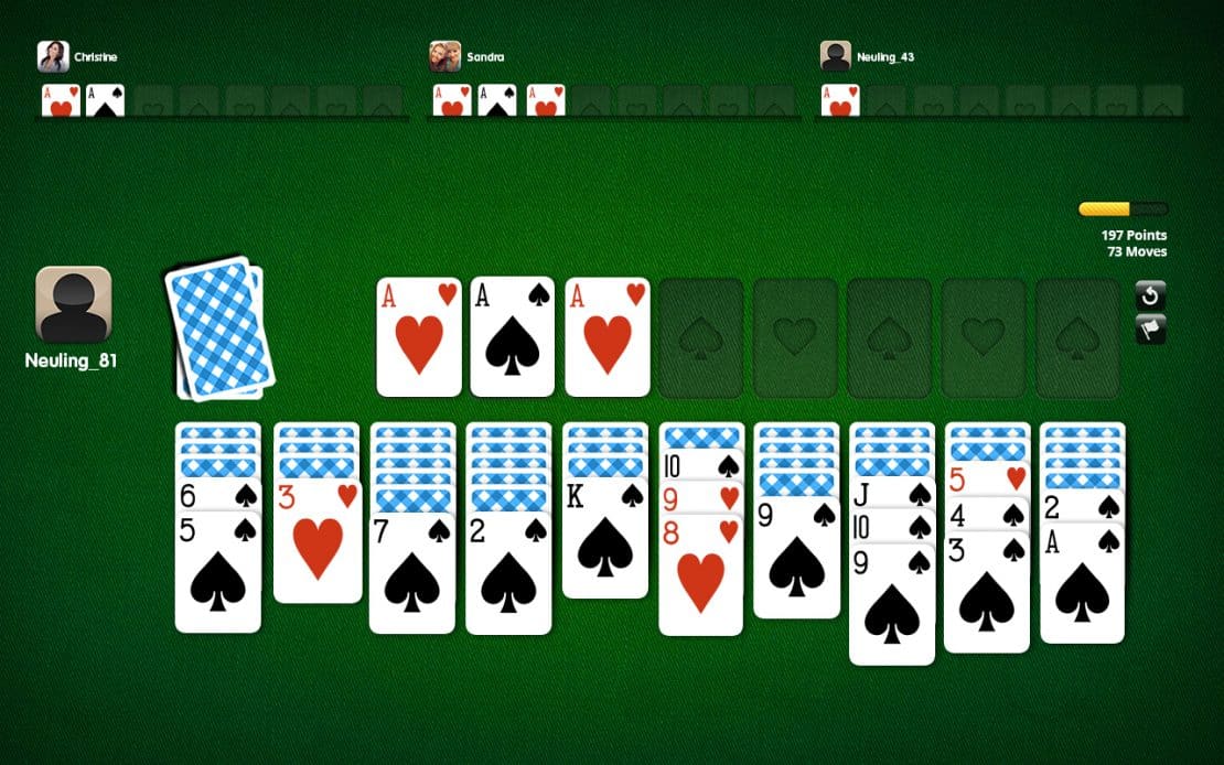 Playing Field Spider Solitaire