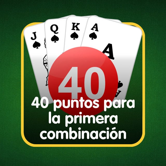 Icono del Rummy: 40 puntos para la primera combinación