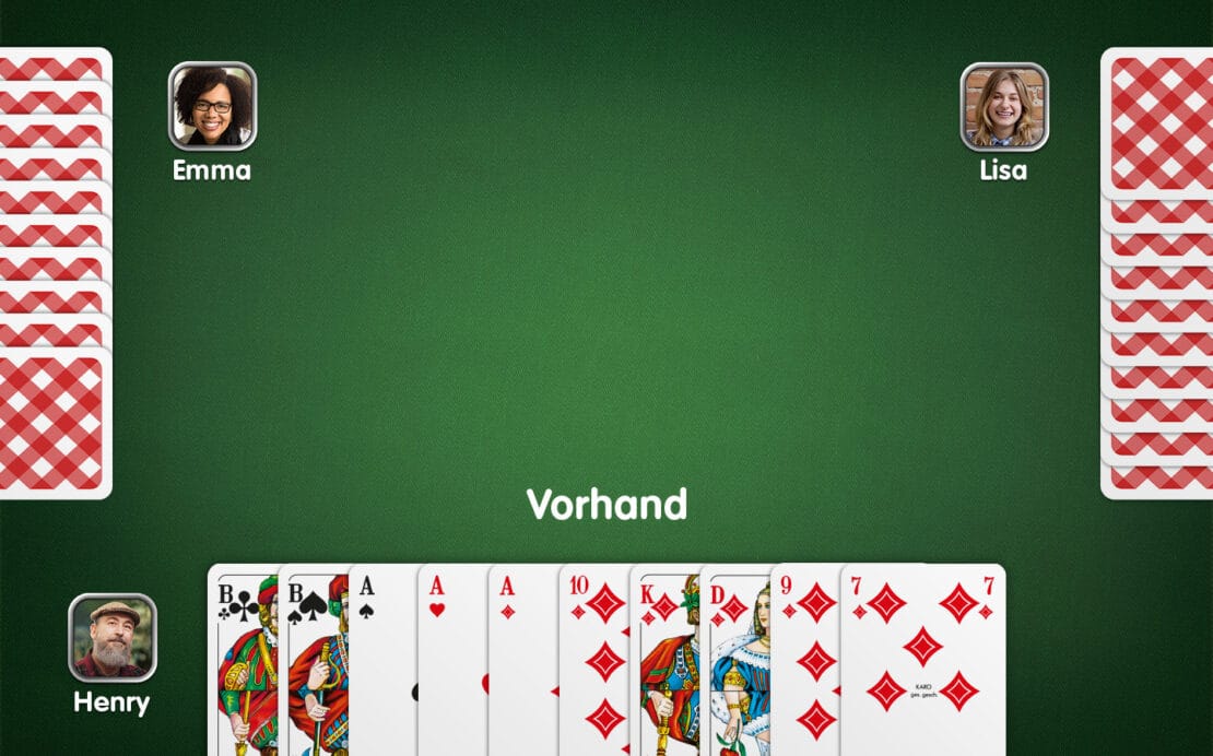 Beispielblatt für Grand Ouvert als Vorhand