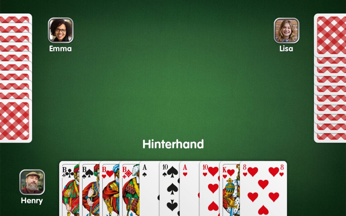 Beispielblatt für Grand Ouvert als Hinterhand
