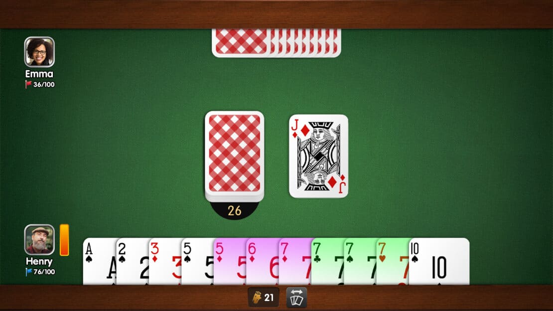 Gin Rummy: new melds thanks to the Seven of Spades