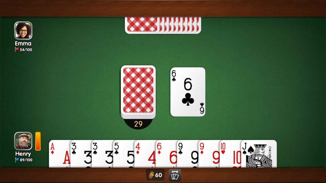 Gin Rummy: drawing for better chances