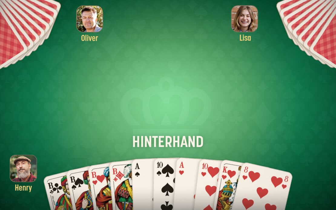 Beispielblatt für Grand Ouvert als Hinterhand