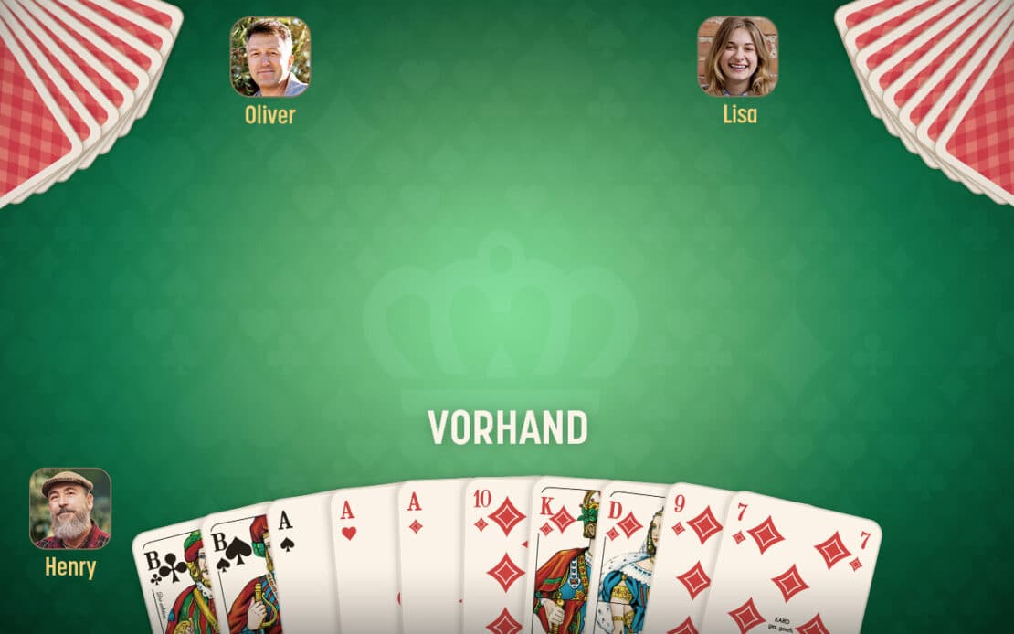 Beispielblatt für Grand Ouvert als Vorhand