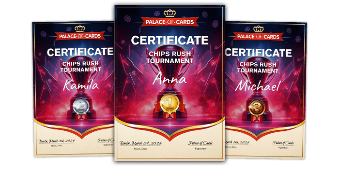 Previwe: Chips Rush Tournament Certificates
