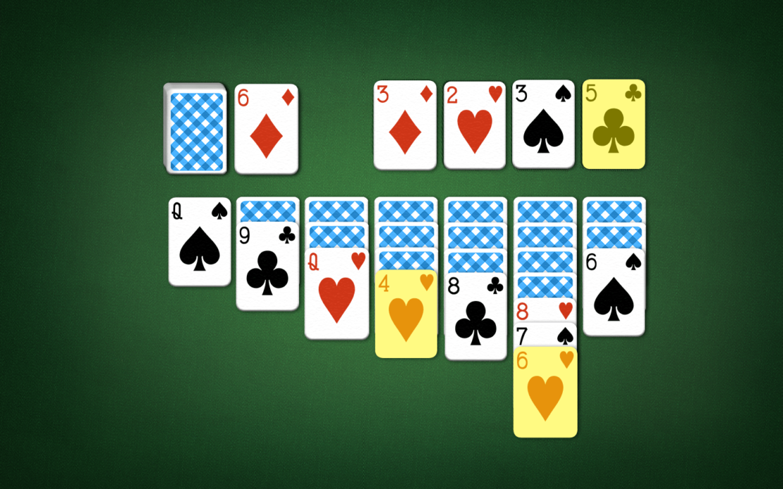 Solitaire Playing Field - Adding Cards from the Foundation to the Tableau